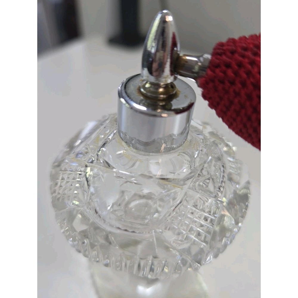 Vintage Avon Leaders Cologne Atomizer Mikado Japan Crystal Clover